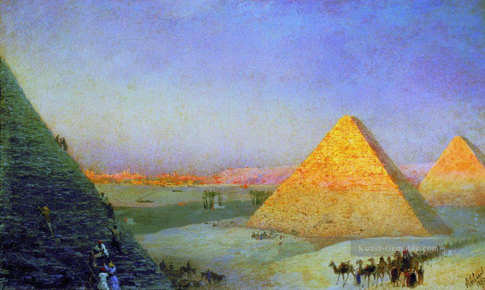 Pyramiden 1895 Verspielt Ivan Aiwasowski russisch Ölgemälde